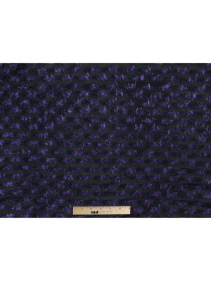 Meadow Violet and Black Striped Peek-a-Boo Polyester Woven Meadow Violet and Black Striped Peek-a-Boo Polyester Woven