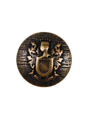 Antique Gold Coat of Arms Crest Metal Button – 35L/22mm Antique Gold Coat of Arms Crest Metal Button – 35L/22mm