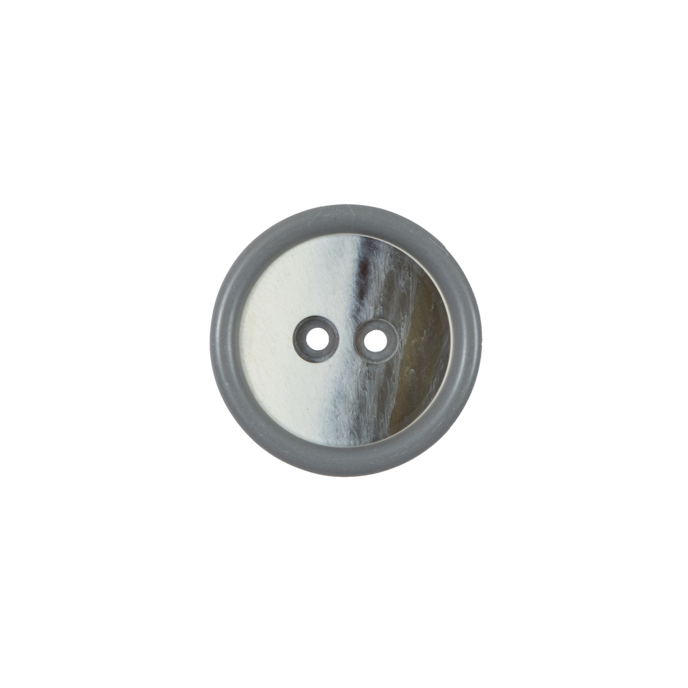 Gray, Beige and White 2-Hole Plastic Button – 24L/15mm Gray, Beige and White 2-Hole Plastic Button – 24L/15mm
