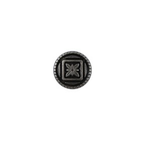 Silver Etched Metal Button – 18L/11.5mm Silver Etched Metal Button – 18L/11.5mm