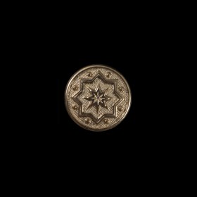 Gold Etched Metal Button – 24L/15mm Gold Etched Metal Button – 24L/15mm