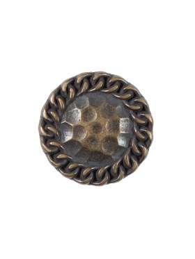 Antique Gold Etched Metal Button – 32L/20mm Antique Gold Etched Metal Button – 32L/20mm