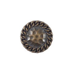 Antique Gold Etched Metal Button – 32L/20mm Antique Gold Etched Metal Button – 32L/20mm