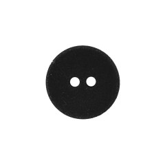 Black Matte 2-Hole Plastic Button – 30L/19mm Black Matte 2-Hole Plastic Button – 30L/19mm