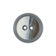 Gray 2-Hole Plastic Button – 36L/23mm Gray 2-Hole Plastic Button – 36L/23mm