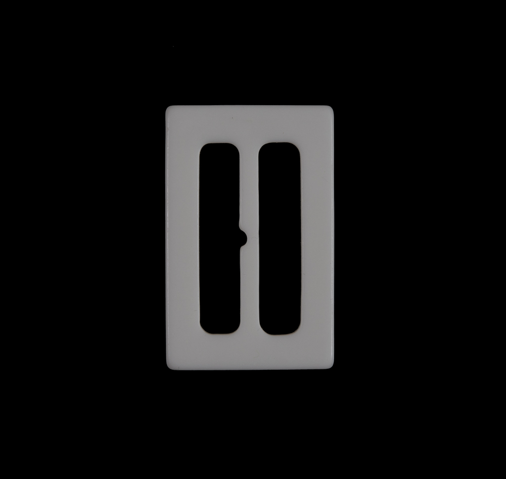 Ivory Rectangular Plastic Buckle – 2″ Ivory Rectangular Plastic Buckle – 2″