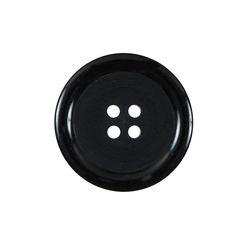 Black 4-Hole Plastic Button – 38L/24mm Black 4-Hole Plastic Button – 38L/24mm