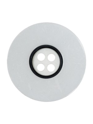 White and Black 4-Hole Plastic Button – 40L/25.5mm White and Black 4-Hole Plastic Button – 40L/25.5mm