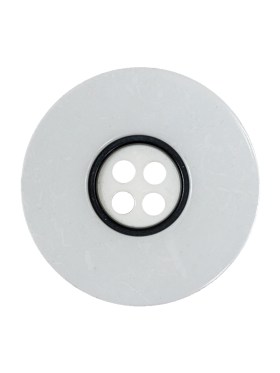 White and Black 4-Hole Plastic Button – 40L/25.5mm White and Black 4-Hole Plastic Button – 40L/25.5mm