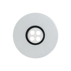 White and Black 4-Hole Plastic Button – 40L/25.5mm White and Black 4-Hole Plastic Button – 40L/25.5mm