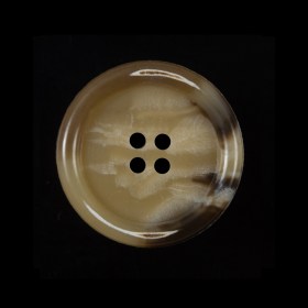 Beige and Brown Rimmed Plastic Button – 40L/25.5mm Beige and Brown Rimmed Plastic Button – 40L/25.5mm