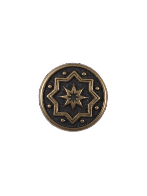 Bronze Etched Metal Button – 24L/15mm Bronze Etched Metal Button – 24L/15mm