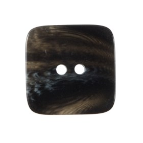 Black Square Two-Hole Plastic Button – 44L/28mm Black Square Two-Hole Plastic Button – 44L/28mm