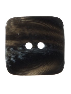 Black Square Two-Hole Plastic Button – 44L/28mm Black Square Two-Hole Plastic Button – 44L/28mm