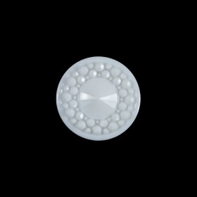 White 3-Dimensional Dotted Shank-Back Button – 30L/19mm White 3-Dimensional Dotted Shank-Back Button – 30L/19mm