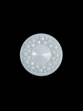 White 3-Dimensional Dotted Shank-Back Button – 24L/15mm White 3-Dimensional Dotted Shank-Back Button – 24L/15mm