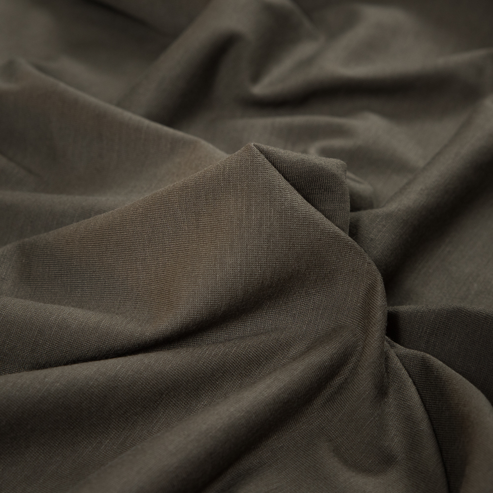 Heathered Army Green Rayon Jersey Heathered Army Green Rayon Jersey