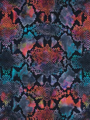 Compression Swimwear Tricot, UV Protective with Aloe Vera Microcapsules – Orange and Blue Python – Caye Collection Compression Swimwear Tricot, UV Protective with Aloe Vera Microcapsules – Orange and Blue Python – Caye Collection