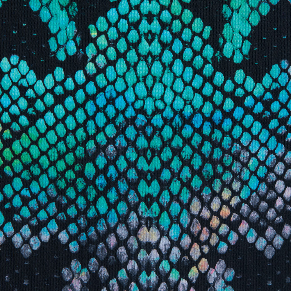 Compression Swimwear Tricot, UV Protective with Aloe Vera Microcapsules – Green and Pink Python – Caye Collection Compression Swimwear Tricot, UV Protective with Aloe Vera Microcapsules – Green and Pink Python – Caye Collection