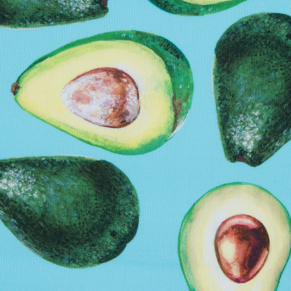 Compression Swimwear Tricot, UV Protective with Aloe Vera Microcapsules – Aqua Avocados – Caye Collection Compression Swimwear Tricot, UV Protective with Aloe Vera Microcapsules – Aqua Avocados – Caye Collection