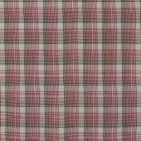 Red and Beige Plaid Cotton Batiste Red and Beige Plaid Cotton Batiste