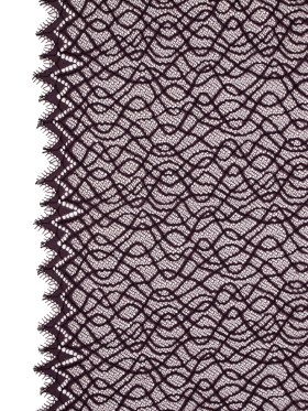 Corded Lace with Eyelash Edges – Fig Abstract Corded Lace with Eyelash Edges – Fig Abstract