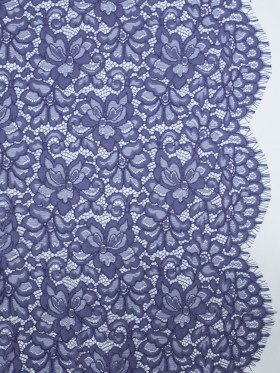 Re-Embroidered Lace Panel – Purple Floral Re-Embroidered Lace Panel – Purple Floral