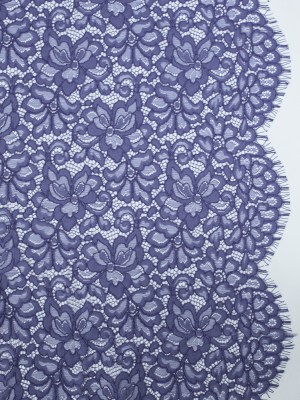 Re-Embroidered Lace Panel – Purple Floral Re-Embroidered Lace Panel – Purple Floral