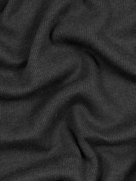 Tubular Bamboo Rib Knit – Black Tubular Bamboo Rib Knit – Black