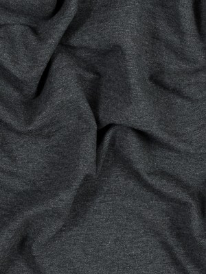 Bamboo and Cotton Stretch Knit Fleece – Heather Charcoal – Jessamyn Collection Bamboo and Cotton Stretch Knit Fleece – Heather Charcoal – Jessamyn Collection
