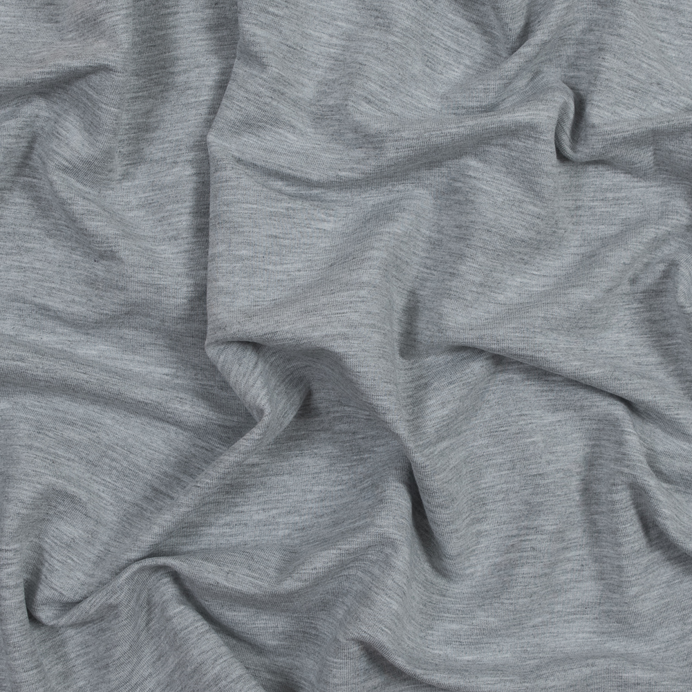 Bamboo Stretch French Terry – Light Gray – Emei Collection Bamboo Stretch French Terry – Light Gray – Emei Collection