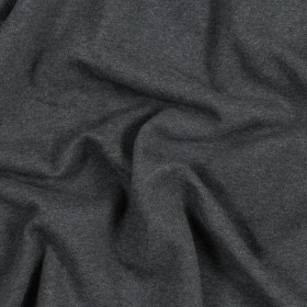 Cotton and Polyester Brushed Fleece – Charcoal Cotton and Polyester Brushed Fleece – Charcoal
