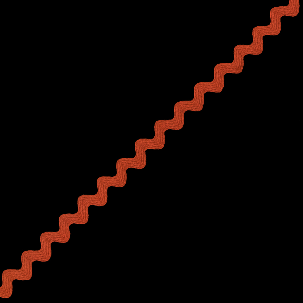 Orange Ric Rac Ribbon - 0.5"