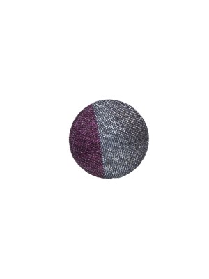 Gray and Purple Silk Covered Button – 18L/11.5mm Gray and Purple Silk Covered Button – 18L/11.5mm