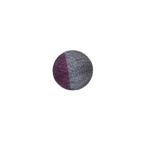 Gray and Purple Silk Covered Button – 18L/11.5mm Gray and Purple Silk Covered Button – 18L/11.5mm