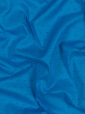 Italian Aegean Blue Cotton Swiss Dot Italian Aegean Blue Cotton Swiss Dot