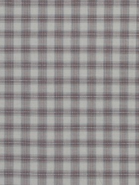 Italian Warm Gray Metallic Tartan Plaid Cotton Voile Italian Warm Gray Metallic Tartan Plaid Cotton Voile