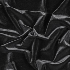 Stretch Velour – Black – Persica Collection Stretch Velour – Black – Persica Collection