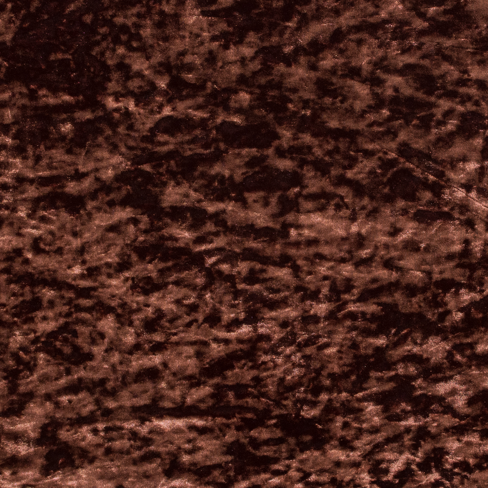 Stretch Crushed Velour – Chocolate Stretch Crushed Velour – Chocolate