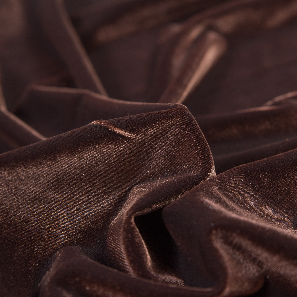 Stretch Velour – Chocolate – Persica Collection Stretch Velour – Chocolate – Persica Collection