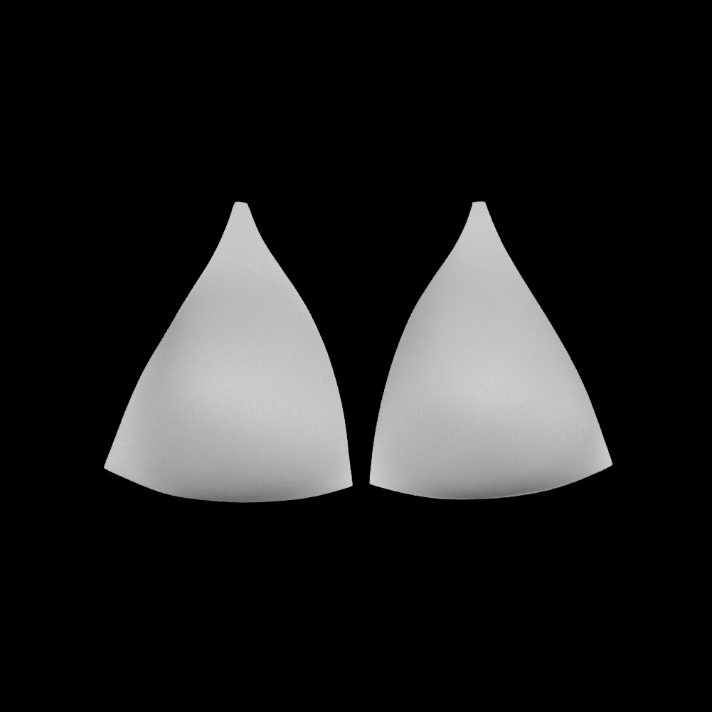 White Triangle Bra Cup – Size 06 White Triangle Bra Cup – Size 06