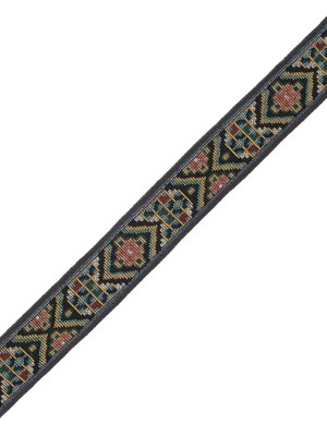 Brown and Yellow Tribal Jacquard Ribbon – 1.125″ Brown and Yellow Tribal Jacquard Ribbon – 1.125″