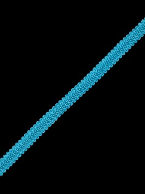 Algiers Blue Braided Flat Cord – 0.5″ Algiers Blue Braided Flat Cord – 0.5″