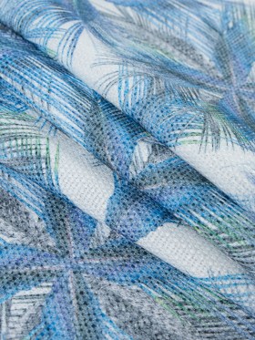 Italian Blue Tropical Digitally Printed Canvas Italian Blue Tropical Digitally Printed Canvas