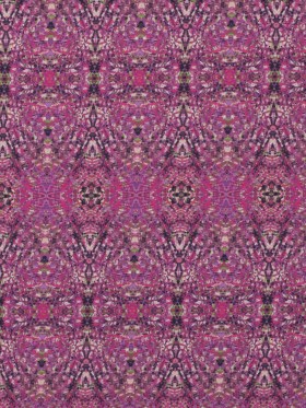 Italian Pink Kaleidoscopic Digitally Printed Stretch Polyester Italian Pink Kaleidoscopic Digitally Printed Stretch Polyester