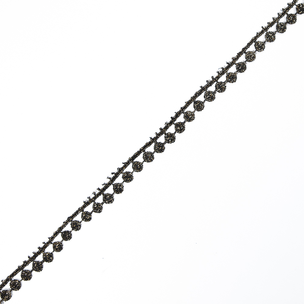 Metallic Gold and Black Geometric Trim – 0.5″ Metallic Gold and Black Geometric Trim – 0.5″