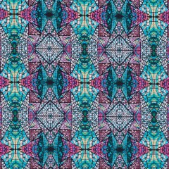 Stain Glass Caye UV Protective Compression Swimwear Tricot with Aloe Vera Microcapsules Stain Glass Caye UV Protective Compression Swimwear Tricot with Aloe Vera Microcapsules