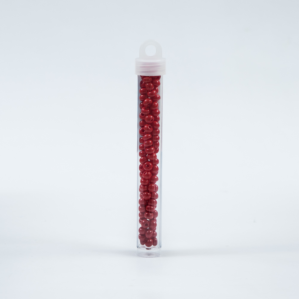 Red Opaque Czech Seed Beads - Size 2