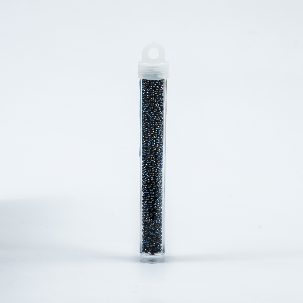 Metallic Gunmetal Czech Seed Beads - Size 8