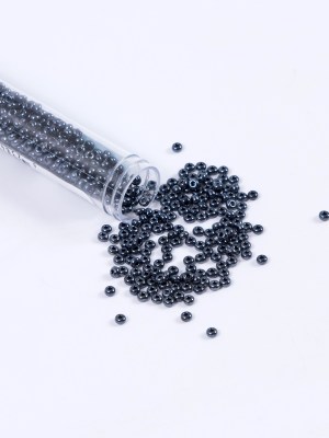 Metallic Gunmetal Czech Seed Beads – Size 8 Metallic Gunmetal Czech Seed Beads – Size 8